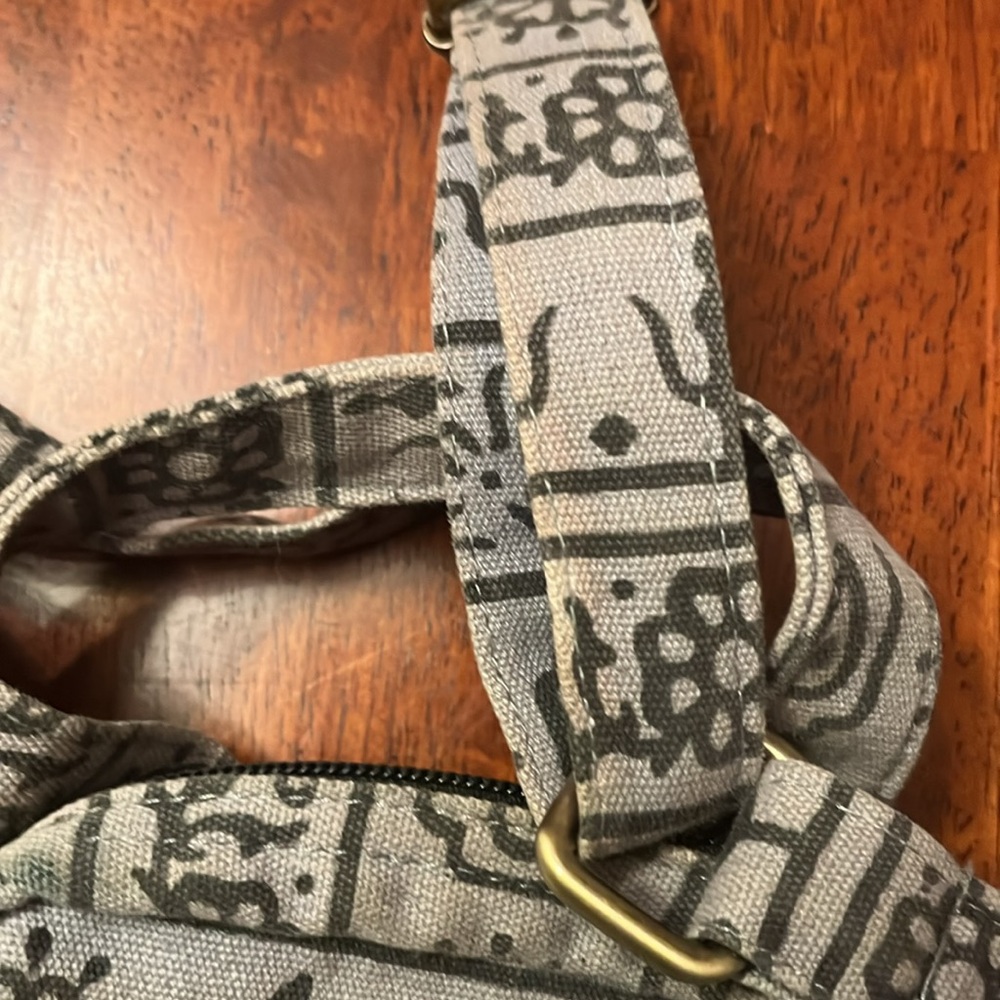 Lakhays Gray Patterned Crossbody Bag with adjustable length strap
. - Picture 4 of 9